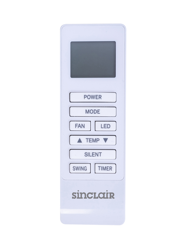 Monobloková klimatizácia Sinclair dialkový ovládač