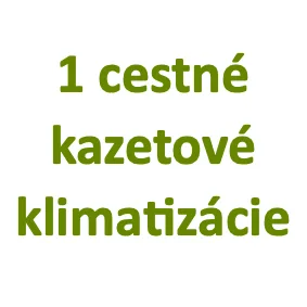 Jednocestné kazetové klimatizácie