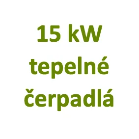 15 kW tepelné čerpadlá