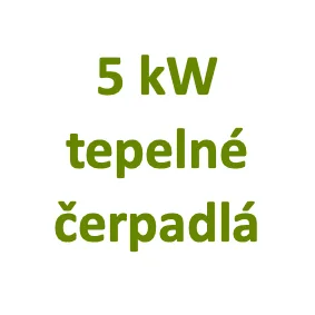 5 kW tepelné čerpadlá