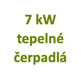 7 kW tepelné čerpadlá
