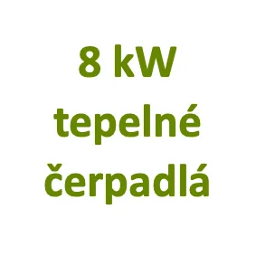 8 kW tepelné čerpadlá
