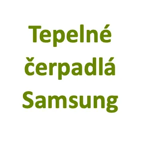 Tepelné čerpadlá Samsung